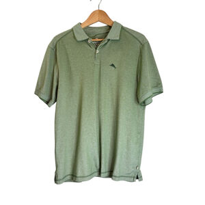 Tommy Bahama Green Heather Performance Polo Medium